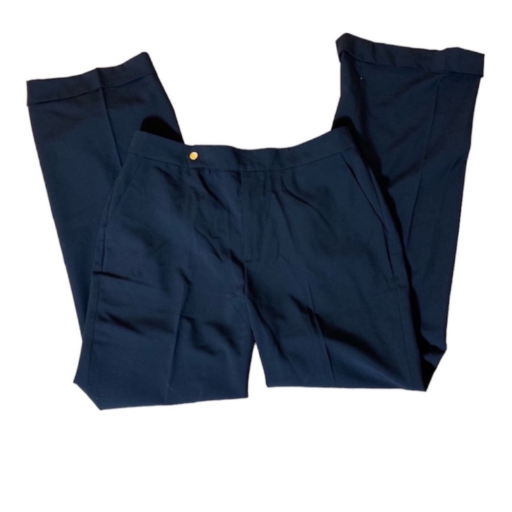 Ralph Lauren black wool blend trousers